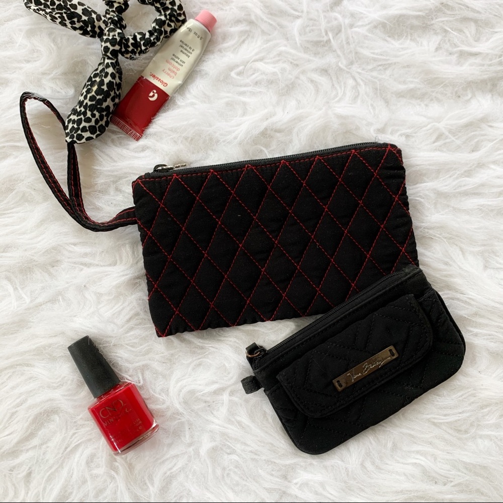 Vera Bradley Black Wallet Set